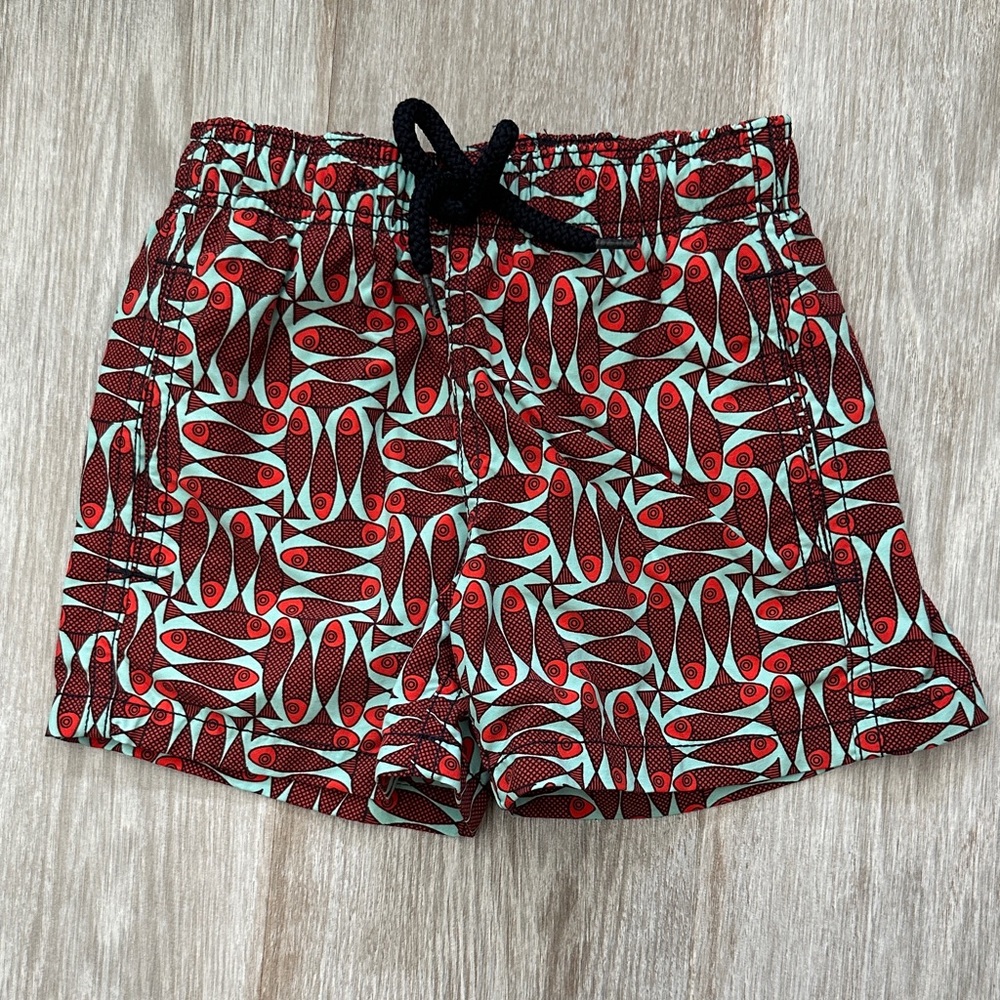 Vilebrequin Red and Blue Graphic Swim Shorts
